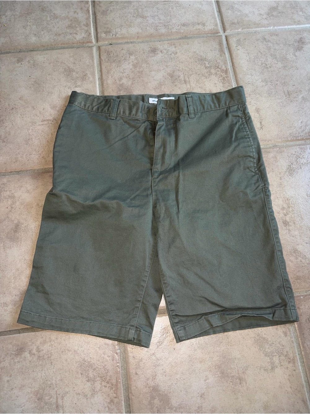 Boys Olive Green Shorts